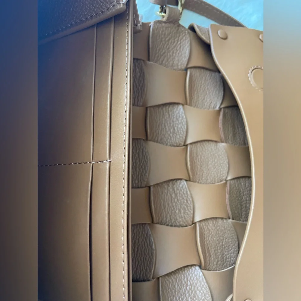 Polene Neiti Clutch Bag in Camel - Picture 16 of 16